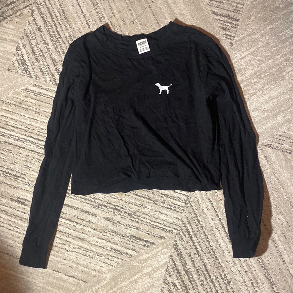 Victoria’s Secret pink cropped long sleeve size small